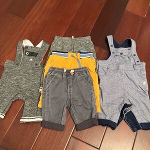 Stylish Kids Bottoms Set - Gray, Yellow, Blue